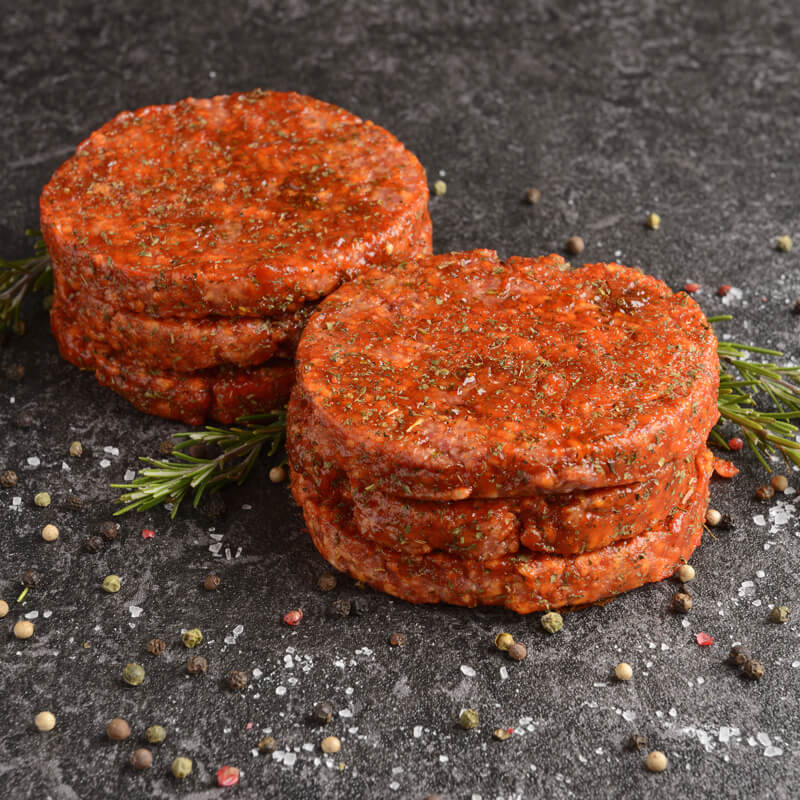 Homemade Lamb & Mint Burger