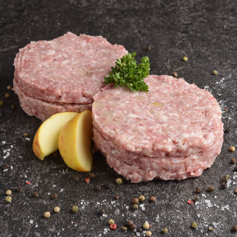 Homemade Pork & Apple Burger